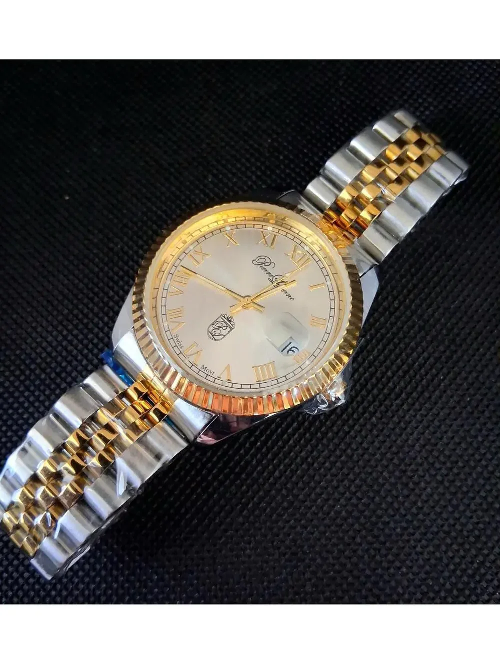 NEW‎ Pierre Lucerne Jubilee President Date Just Men's Watch